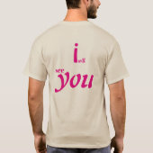 T-shirt met schokkend roze opdruk (Achterkant)