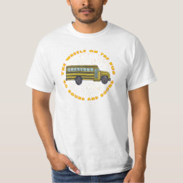 T-shirt met schoolbuswielen