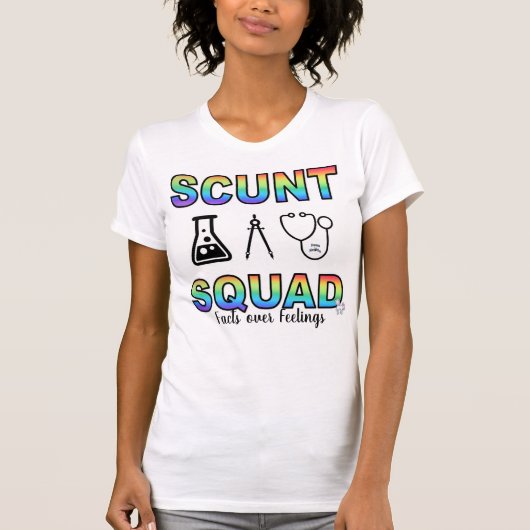 T-shirt met scunt Squad (Voorkant)