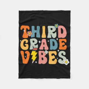 T-shirt met sfeer van de derde klas 3e Retro terug Fleece Deken