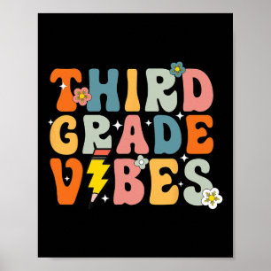 T-shirt met sfeer van de derde klas 3e retro terug poster
