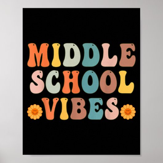 T-shirt met sfeer van de middelbare school eerste poster (Voorkant)