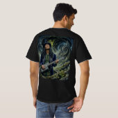 T-shirt met Shades of Blues (Achterkant volledig)