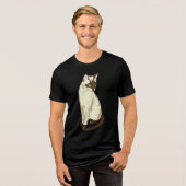 T-shirt met Siamese kat (Voorkant volledig)
