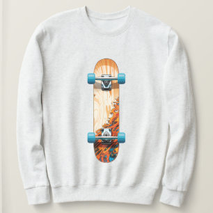 T-shirt met skateboard-afbeelding – Coole streetwe
