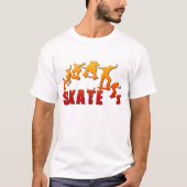 T-shirt met skateboarden (Voorkant)