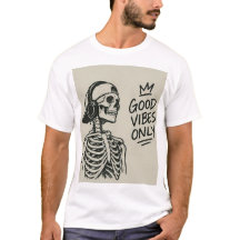 T-shirt met skelet