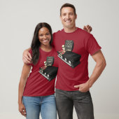 T-shirt met skelet (Unisex)