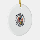 T-shirt met skelet voor vader die competitie weeke keramisch ornament (Rechts)