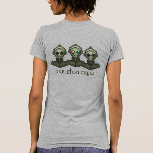 T-shirt met skeletbemanning (Achterkant)