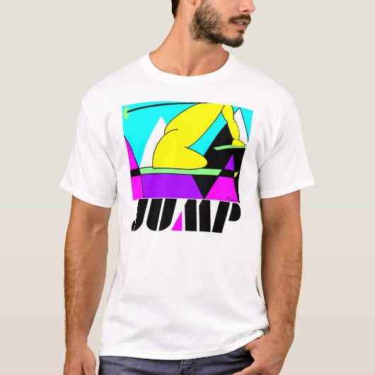T-shirt met skispringen (Voorkant)