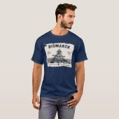 T-shirt met slagschip Bismarck (Voorkant volledig)
