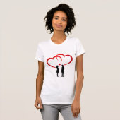 T-shirt met slanke pasvorm voor vrouwen, Two In Lo (Voorkant volledig)