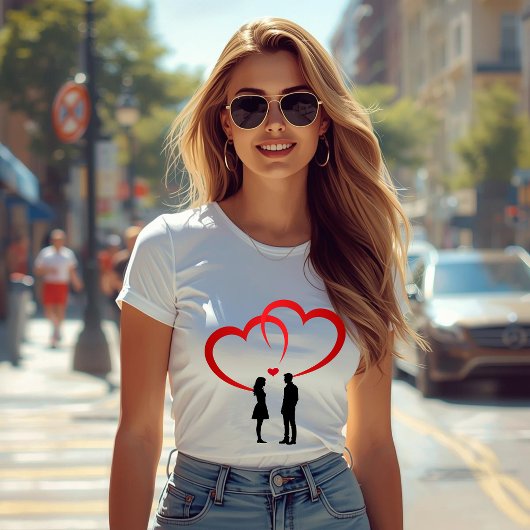 T-shirt met slanke pasvorm voor vrouwen, Two In Lo