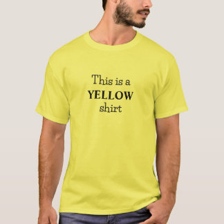 T-shirt met slogan in vette gele kleur