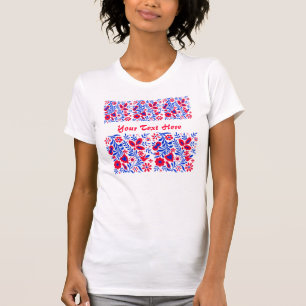 T-shirt met Sloveense motifs in nationale kleuren