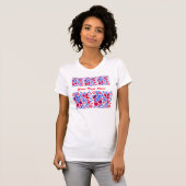 T-shirt met Sloveense motifs in nationale kleuren (Voorkant volledig)
