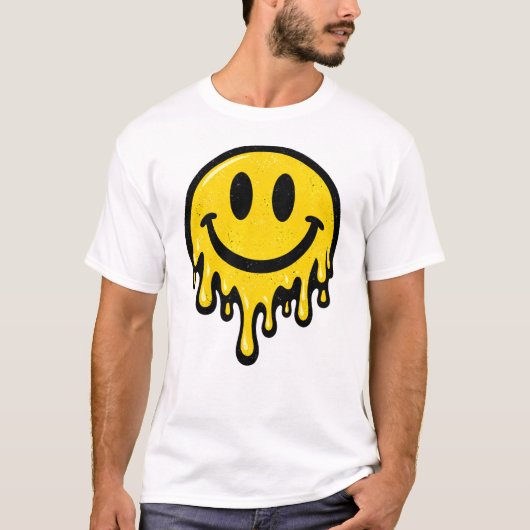 T-shirt met smiley face (Voorkant)
