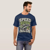 T-shirt met snelle snelheidsrush drive (Voorkant volledig)
