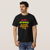 T-shirt met Sosial distancing (Voorkant volledig)