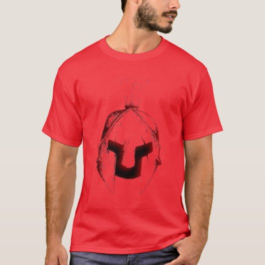 T-shirt met SPARTANWARE rode helm (Voorkant)