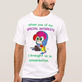 T-shirt met speciale interesses