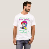 T-shirt met speciale interesses (Voorkant volledig)