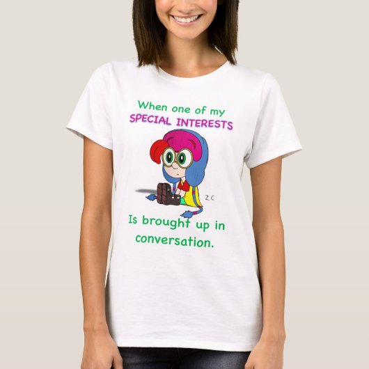 T-shirt met speciale interesses (vrouwen) (Voorkant)