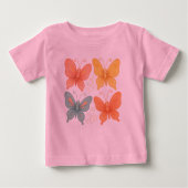 T-shirt met speelse vlinders (Voorkant)