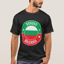 T-shirt met stad Borovo, Bulgarije