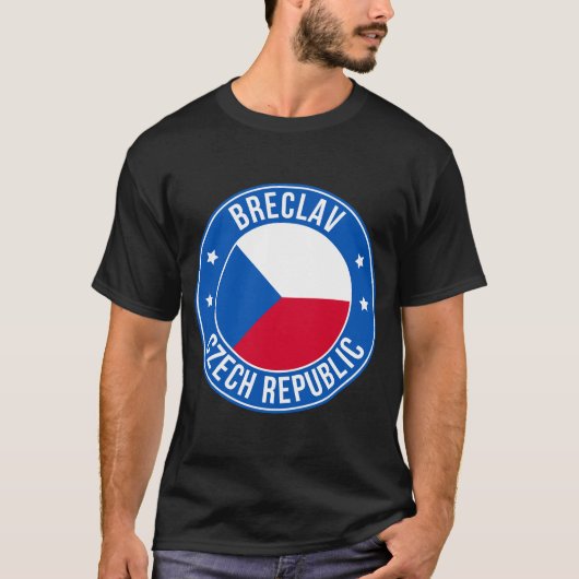 T-shirt met stad Breclav, Tsjechië (Voorkant)