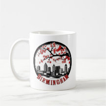 T-shirt met stadsbeeld van Birmingham City Alabama
