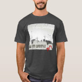 T-shirt met stadslandschap (Voorkant)
