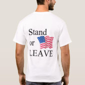 T-shirt met standaard- of LEAVE (Achterkant)