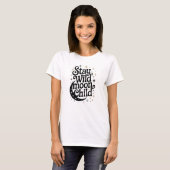 T-shirt met Stay Wild Moon Child (Voorkant volledig)