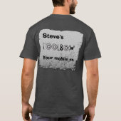 T-shirt met Steve's gereedschapskist (Achterkant)