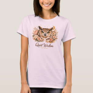 T-shirt met stille wijsheid uil