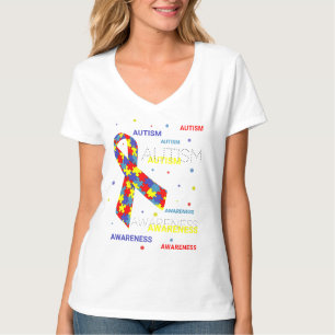 T-shirt met stippen voor Autisme Bewustzijn
