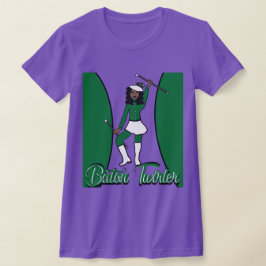 T-shirt met stokendraaier / Groen