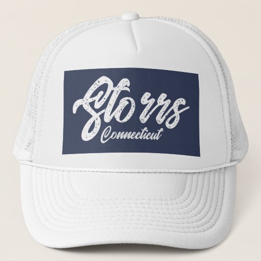 T-shirt met Storrs, CT REPRESENT! Trucker Pet (Voorkant)