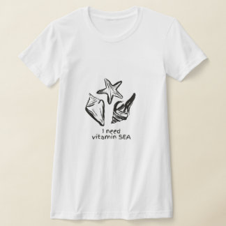 T-shirt met strandcitaat