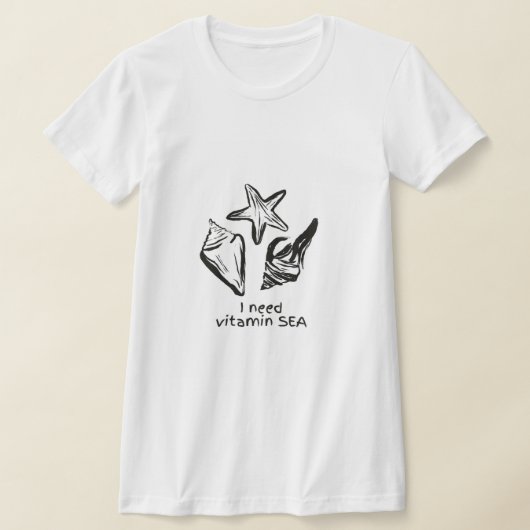 T-shirt met strandcitaat (Laagn)
