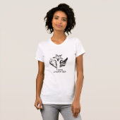 T-shirt met strandcitaat (Voorkant volledig)
