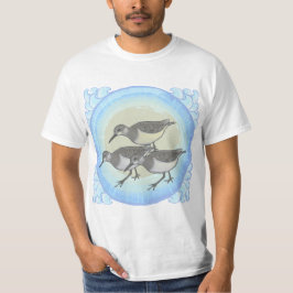 T-shirt met strandlopers