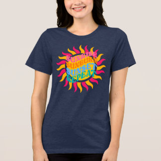 T-shirt met strandvibes, uniseks zomerse top