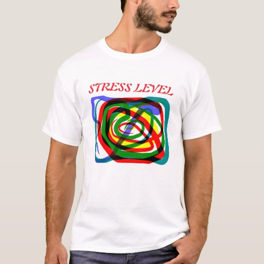 T-shirt met stressniveau (Voorkant)
