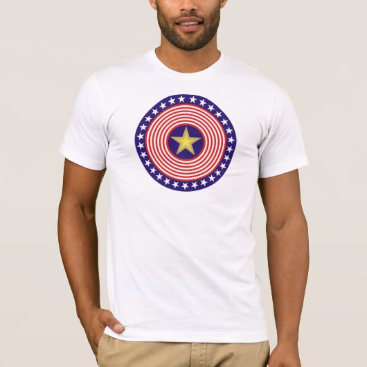 T-shirt met strips (Voorkant)