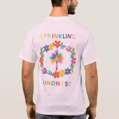 T-shirt met strooiende vriendelijkheid (Achterkant)