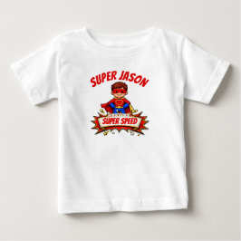 T-shirt met superheldennaam en superkracht voor ki