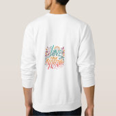T-shirt met sweatshirt (Achterkant)